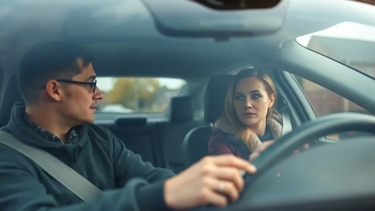 Two professionals working on Driving lessons across Salford near Manchester