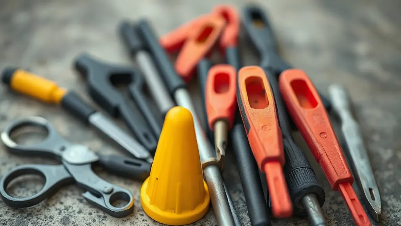 Tools and site markers used in Intensive driving courses